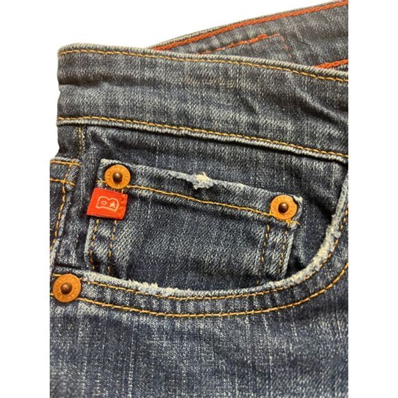 BIG STAR Bootcut Denim Blue Jeans Size 30x32 Distressed Frayed Stretch Low Rise - Picture 11 of 11